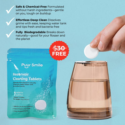 PUURSMILE WATER FLOSSER - 55% OFF CYBER MONDAY  SALE + 4 FREE GIFTS (WORTH $150)