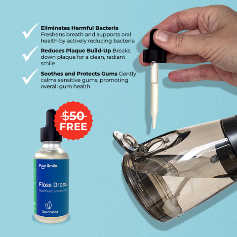 PUURSMILE WATER FLOSSER - 55% OFF CYBER MONDAY  SALE + 4 FREE GIFTS (WORTH $150)