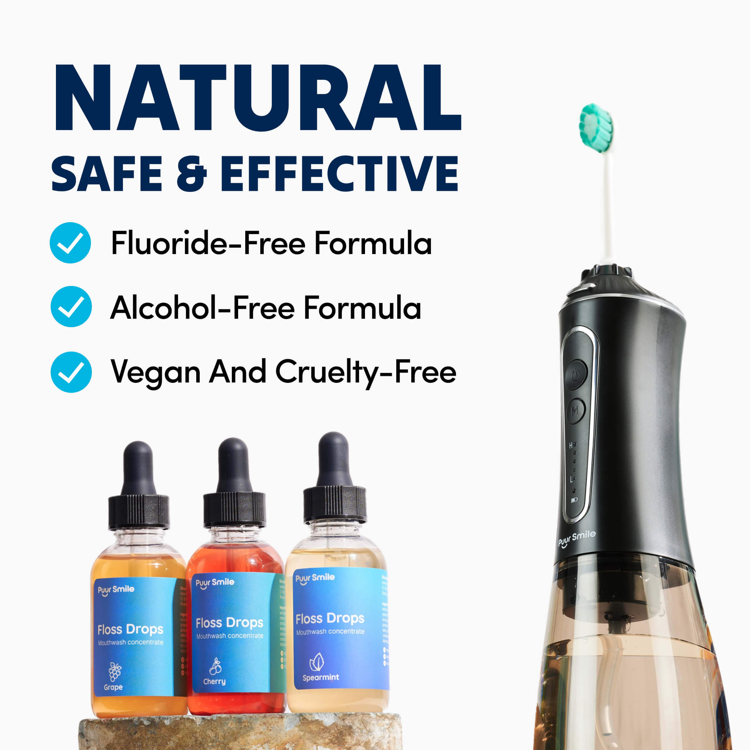 PuurSmile Floss Drops – Grape Concentrate