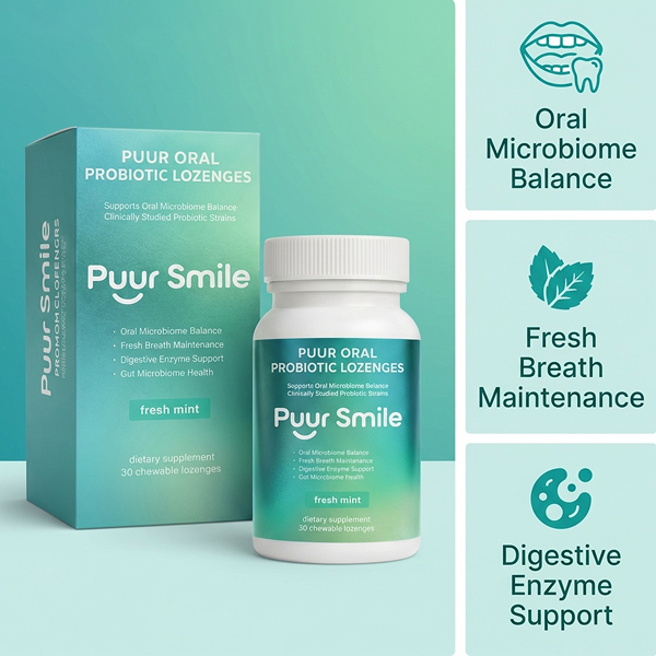 Puursmile Oral Probiotic Lozenge Melt – Restores the Good Bacteria Your Mouth Loses Every Time You Brush v4